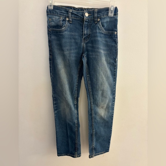 LEVIS Slim Straight Jeans, Size 10 Kids, Regular length. Medium Blue. 2 Pairs! - Picture 2 of 8